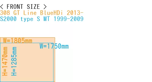 #308 GT Line BlueHDi 2013- + S2000 type S MT 1999-2009